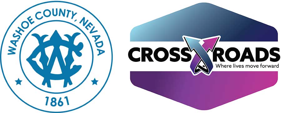 CrossRoads Logo with Washoe County logo